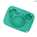 ランチプレート 食器 子供 プレート 吸盤 シリコン 仕切り 食育 かに 幼児 食事 離乳食 もぐもぐ期 トレーニング 練習 滑り止め
