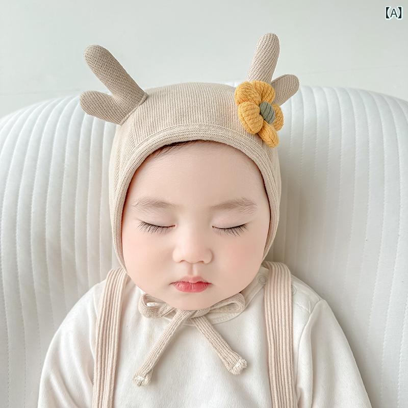 帽子 秋冬春 ベビー かわいい 赤ちゃん 耳保護 キャップ かわいい 動物デザイン 新生児 柔らか素材 幼児 フード