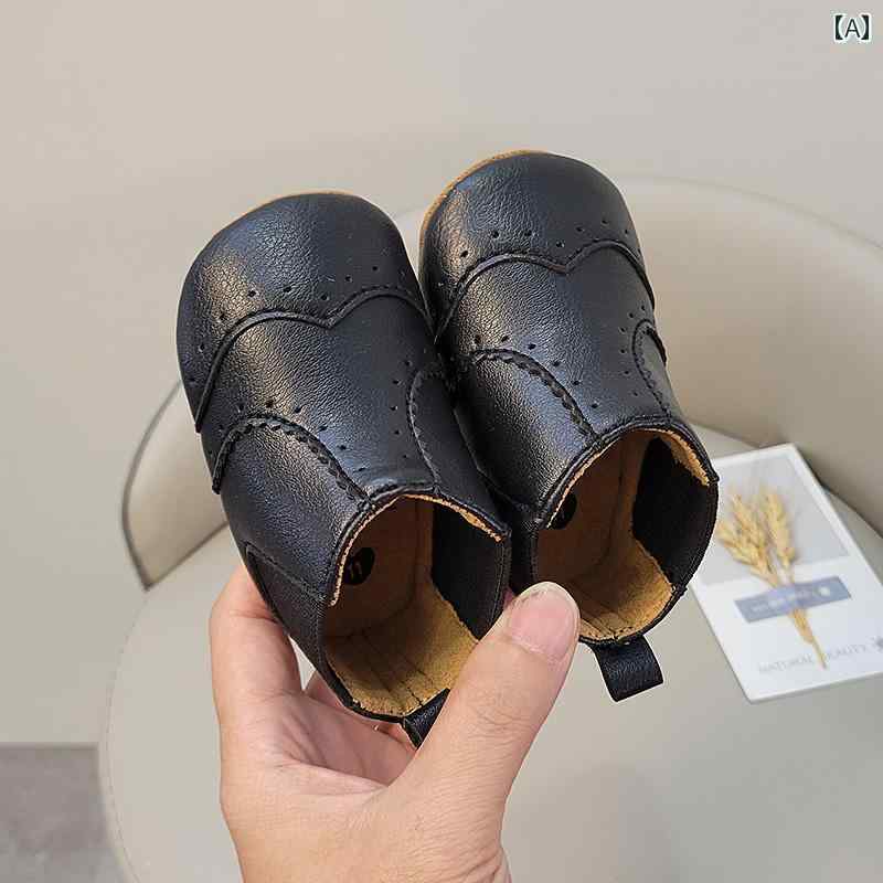 幼児 靴 ベビー シューズ 赤ちゃん 女の子用 春秋 ステップ 滑り止め 柔らかい底 落ちない 革 スタイリ..