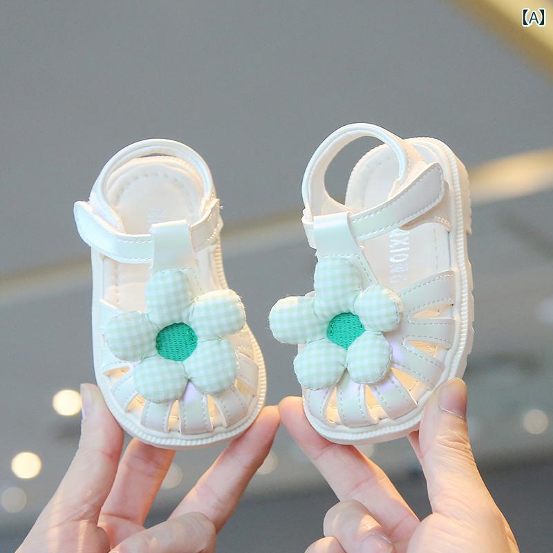 サンダル ガールズ ベビー 幼児 靴 夏 1～2歳 赤ちゃん 通気性 ソフトソール 韓国スタイル シューズ 子供