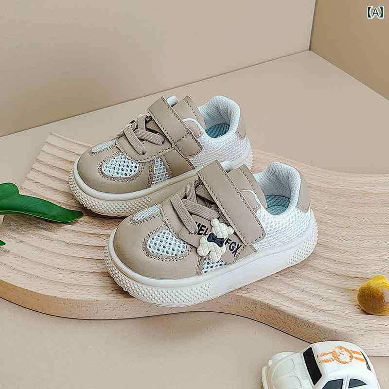 ファーストシューズ スニーカー 子供 靴 女の子 幼児 靴 夏 メッシュ シューズ 通気性 男の子 ガールズ..