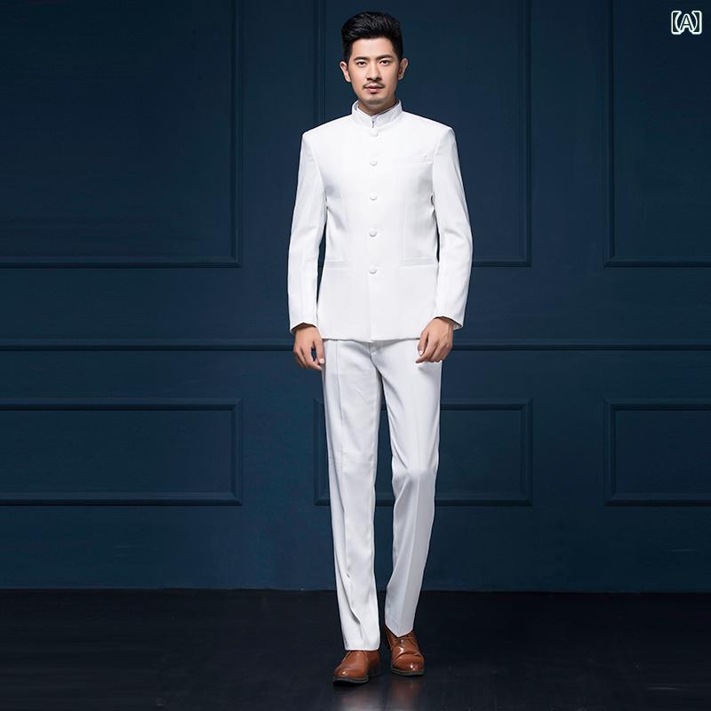 メンズ パーティ コンサート ジャケット ステージ 衣装 テーラードジャケット カジュアル ブリティッシュ パフォーマンス 大きいサイズ