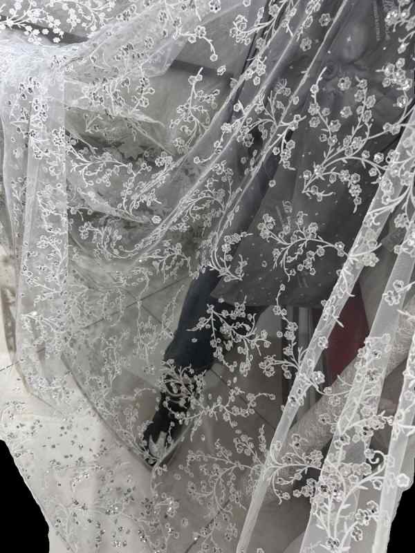 生地 カットクロス 布 レース メッシュ 刺繍 ハイエンド 手芸 クラフト 裁縫材料 服 DIY ドレス 衣装制..