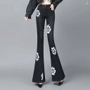 レディース フレア デニム パンツ ストレッチロングパンツ ハイウエスト すっきりシルエット 美脚 美尻 脚長 細見え アップ効果 カジュアル おしゃれ かわいい 普段着 デート イベント 旅行 女子会 レジャー フェス 映え 美シルエット