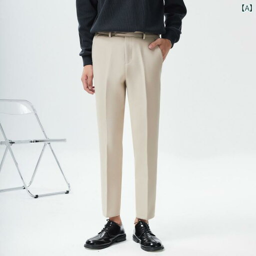 スラックス メンズ ファッション 紳士服 ビジネス カジュアル 春秋 ロング パンツ スリム フィット ズボン フォーマル ウェア スラックス メンズ ファッション 紳士服 ビジネス カジュアル 春秋 ロング パンツ スリム フィット ズボン フォーマル ウェア