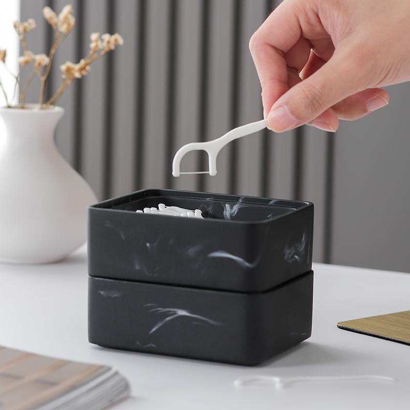 爪楊枝入れ 収納 ボックス ホルダー 入れ物 デンタルフロス 綿棒 つまようじ ケース おしゃれ 小物入れ..