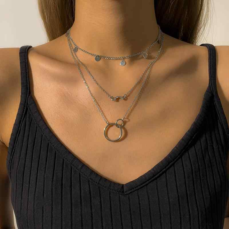 メンズ レディース 多層 ネックレス アクセサリー おしゃれ 高級感 煌びやか デート ペア イベント フェス パーティ フォーマル ダンス コスチューム ステージ 衣装 クラブ 映え