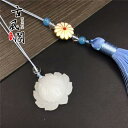 チャイナ風 アクセサリー 韓服 アクセサリー ステップ レトロ シンプル レディース 蓮 衣装 タッセル ペンダント プレス ブローチ 植物 花 ギフトボックス...