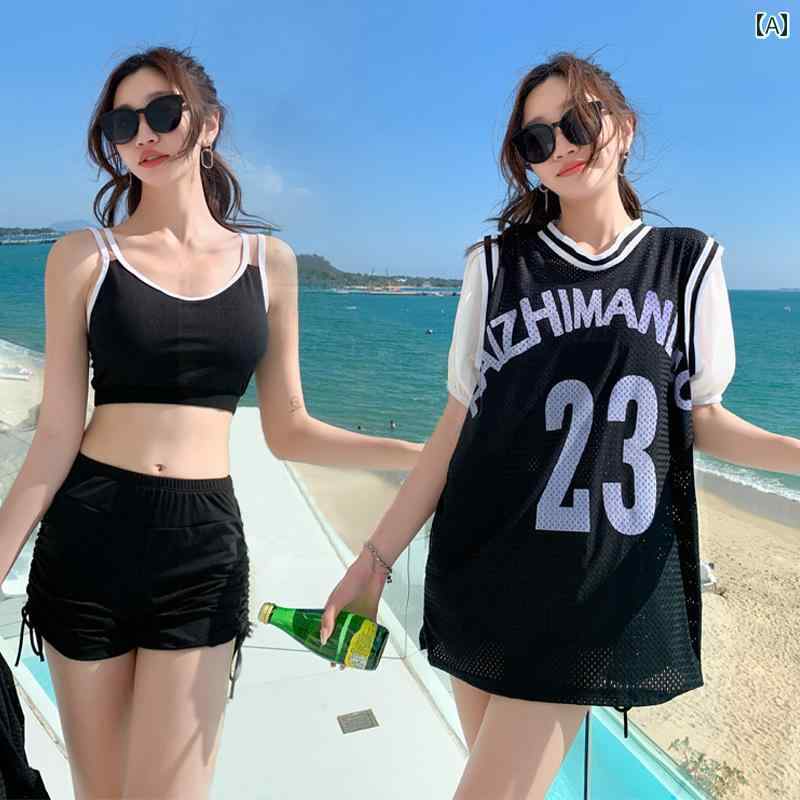 水着 セパレート セットアップ スイムウェア 海 プール ビーチ マリンスポーツ リゾート サマーレジャー アウトドア 夏 体型カバー 女性 韓国