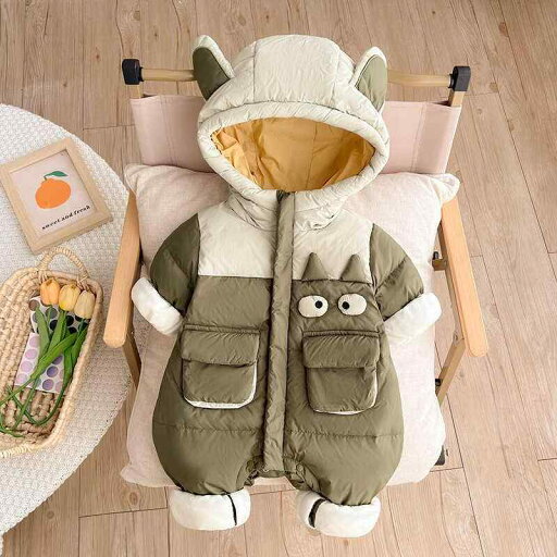 カバーオール ベビーウェア 服 冬 ジャンプスーツ 裏起毛 厚手 ダウン 男の子 アウターウェア 防寒 防風 お出かけ 外出着 フード付き カバーオール ベビーウェア 服 冬 ジャンプスーツ 裏起毛 厚手 ダウン 男の子 アウターウェア 防寒 防風 お出かけ 外出着 フード付き