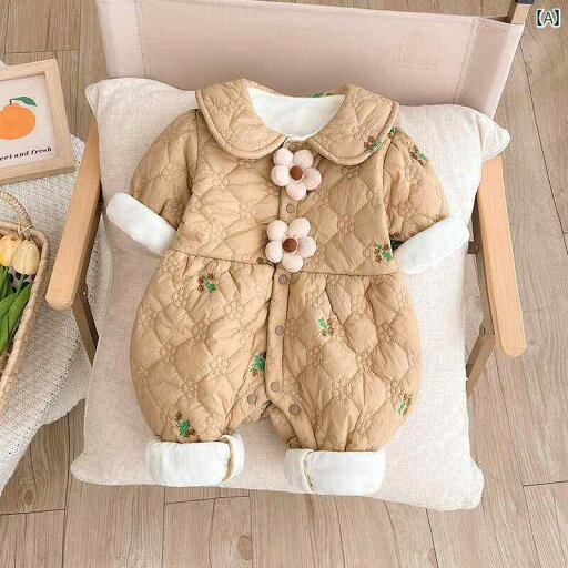 カバーオール ベビー ジャンプスーツ 秋冬 キルティング 厚手 暖かい ロンパース 新生児 赤ちゃん お出かけ 乳児 幼児 女の子 かわいい カバーオール ベビー ジャンプスーツ 秋冬 キルティング 厚手 暖かい ロンパース 新生児 赤ちゃん お出かけ 乳児 幼児 女の子 かわいい