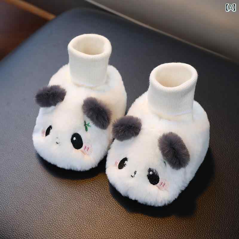 ベビー シューズ フロア 厚手 冬 防寒 暖かい 男の子 女の子 赤ちゃん用 落下防止 靴 靴下 裏起毛 フロ..