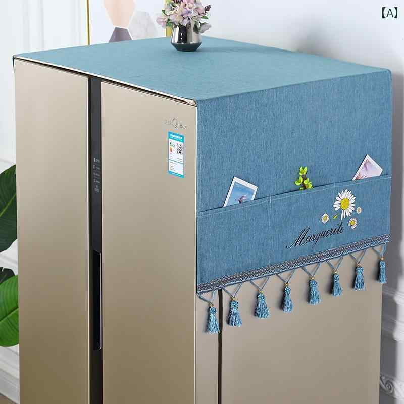 ダストカバー 冷蔵庫 洗濯機 マルチ カバー 防塵 防汚 防油 家具 家電 インテリア 装飾 シンプル ラグ..