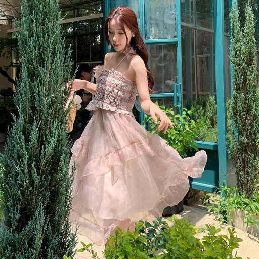 レディース チューブトップ キャミソール ドレス 夏 ガーゼ フェアリー ワンピース チュール ティアード レトロ かわいい レディース チューブトップ キャミソール ドレス 夏 ガーゼ フェアリー ワンピース チュール ティアード レトロ かわいい