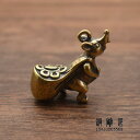 ペンダント 中国風 アクセサリー レトロ 子年 銅製 ネズミ マネー 車用 キーホルダー 銅製 干支 ネズミ バック マネー バッグ 車用 インテリア 飾り 吊り下げ