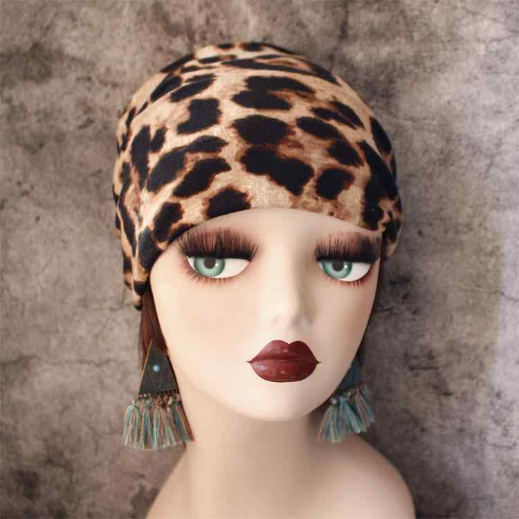 ヘアバンド アメリカ レトロ ヒョウ 柄 結び目 ワイドヘアバンド 弾性 生地 カバー バンダナ スカーフ レディース スポーツ ヘッドバンド ヘアアクセサリー...