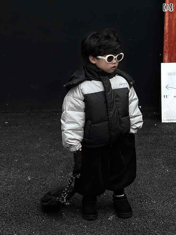 楽天ラ・グラーヌダウン ジャケット 幼児 男の子 子供 韓国 フード付き あったか カジュアル 防寒 ショート ロング 冬 服 アウトドア ウェア お出かけ