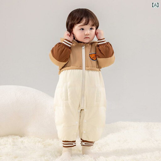 カバーオール フード付き 赤ちゃん ベビー 子供用 冬 服 ダウン カラーブロック 厚手 あったか お出かけ ホワイトダックダウン 防寒 長袖 かわいい カジュアル カバーオール フード付き 赤ちゃん ベビー 子供用 冬 服 ダウン カラーブロック 厚手 あったか お出かけ ホワイトダックダウン 防寒 長袖 かわいい カジュアル