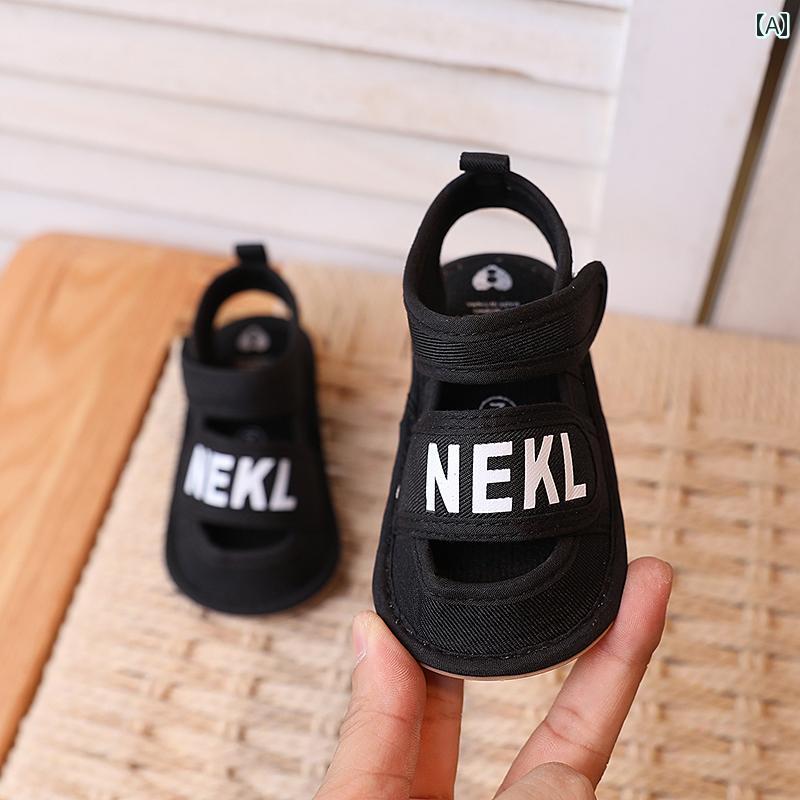 サンダル ベビー 柔らかい ソール 滑り止め 男の子 女の子 安全 幼児 靴 夏 0～12ヶ月 1歳 アンチキック 軽量