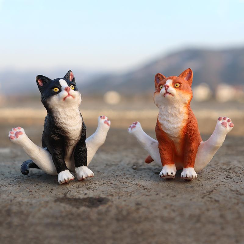 猫 フィギュア 人形 ホビー おもちゃ 模型 シミュレーション 動物 リアル コレクション ディスプレイ ミニチュア かわいい 装飾品 子供 ギフト オブジェ