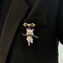 猫 ブローチ アクセサリー かわいい ユニセックス ネコ バッジ カップル アニマル セレモニー おしゃれ ファッションアイテム デザイン 衣類 メンズ 飾り レディース
