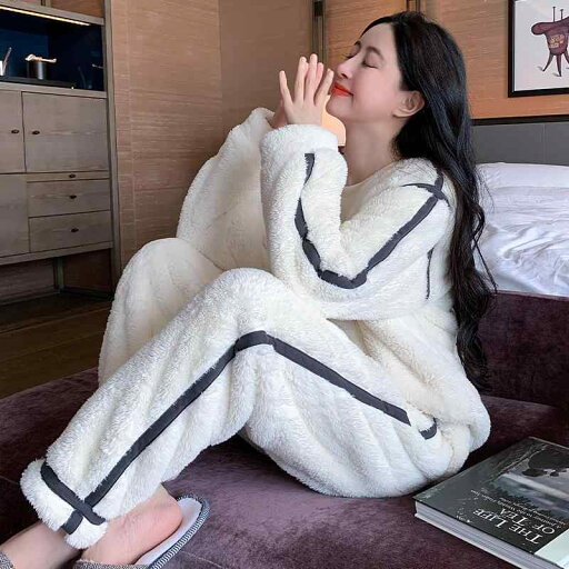 パジャマ ルームウェア レディース 婦人服 女性用 部屋着 リラックス モダン 冬 秋冬 厚手 カジュアル ホームウェア セットアップ パジャマ ルームウェア レディース 婦人服 女性用 部屋着 リラックス モダン 冬 秋冬 厚手 カジュアル ホームウェア セットアップ