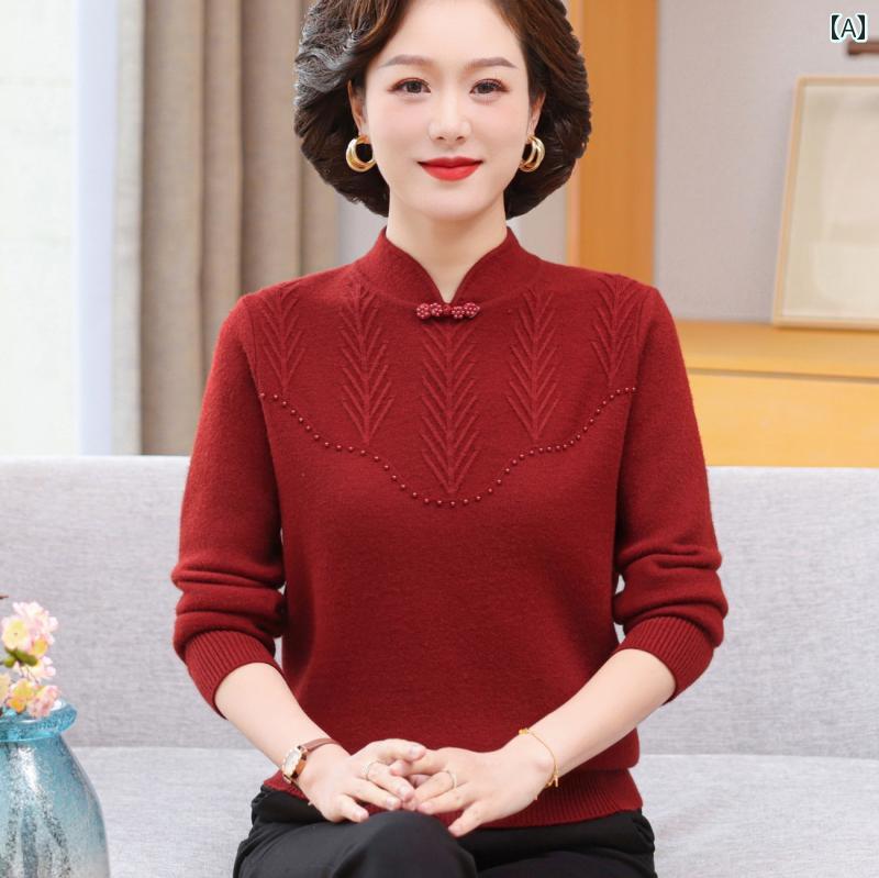 婦人服 セットアップ カジュアル レディース セーター ニット エレガント モダン 上品 トップス パンツ ズボン セット ハイネック 厚手 秋冬