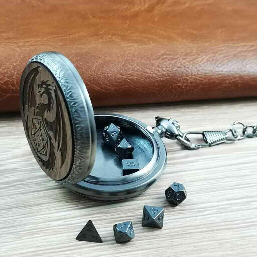 サイコロ 懐中時計 ケース シルバー ウッド ペンダント ネックレス チェーン 小物入れ ガウボックス ドラゴン ギフト レトロ アンティーク モダン シック サイコロ 懐中時計 ケース シルバー ウッド ペンダント ネックレス チェーン 小物入れ ガウボックス ドラゴン ギフト レトロ アンティーク モダン シック
