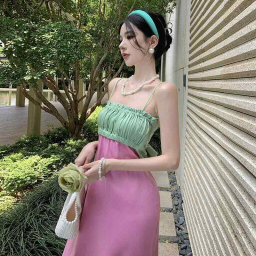 ワンピース 高級 スプライシング チューブトップ サスペンダー ドレス 夏 バックレス 海辺 休日 セクシー エレガント ロング レディース ノースリーブ ワンピース 高級 スプライシング チューブトップ サスペンダー ドレス 夏 バックレス 海辺 休日 セクシー エレガント ロング レディース ノースリーブ