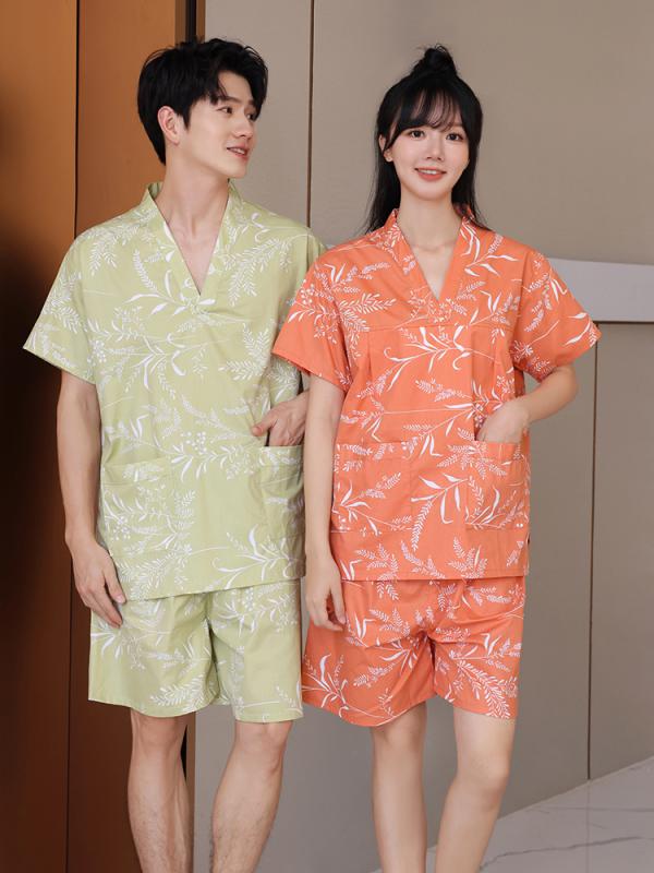 マッサージ スーツ 温泉 サウナ ウェア インナー ズボン ナイト ルーム パジャマ パンツ トップス セット 衣料品 男女兼用 ユニセックス