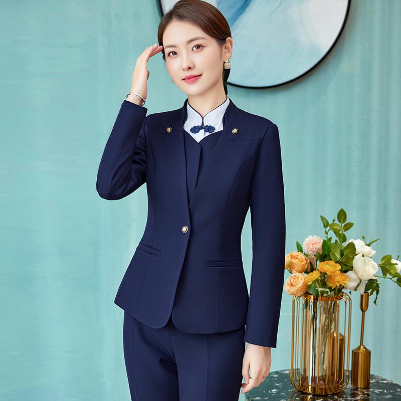 レディース スーツ スタイリッシュ プロ オフィス フォーマル 参観日 入学式 制服 ユニフォーム 接客 サービス ジャケット ベスト シャツ パンツ スカート