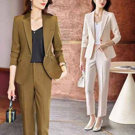 レディース ファッション フォーマル スーツ ビジネス ジャケット パンツ プロ セットアップ 女性用 春秋 ハイエンド 作業着 面接 レディース ファッション フォーマル スーツ ビジネス ジャケット パンツ プロ セットアップ 女性用 春秋 ハイエンド 作業着 面接