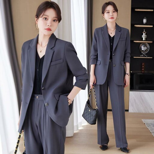 レディース スーツ 洗練 大人 女性 春 シングルブレスト OLスタイル オフィス ビジネススタイル 長袖 ファッション ツーピース 2点セット カジュアル ファッション レディース スーツ 洗練 大人 女性 春 シングルブレスト OLスタイル オフィス ビジネススタイル 長袖 ファッション ツーピース 2点セット カジュアル ファッション