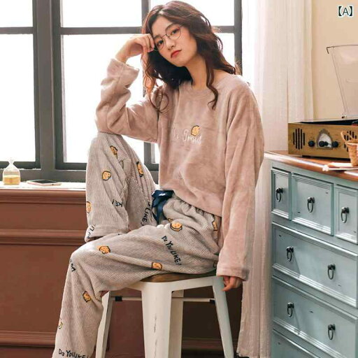 パジャマ ルームウェア レディース 婦人服 女性用 部屋着 かわいい おしゃれ リラックス セットアップ 上下セット 厚手 春秋冬 暖かい パジャマ ルームウェア レディース 婦人服 女性用 部屋着 かわいい おしゃれ リラックス セットアップ 上下セット 厚手 春秋冬 暖かい