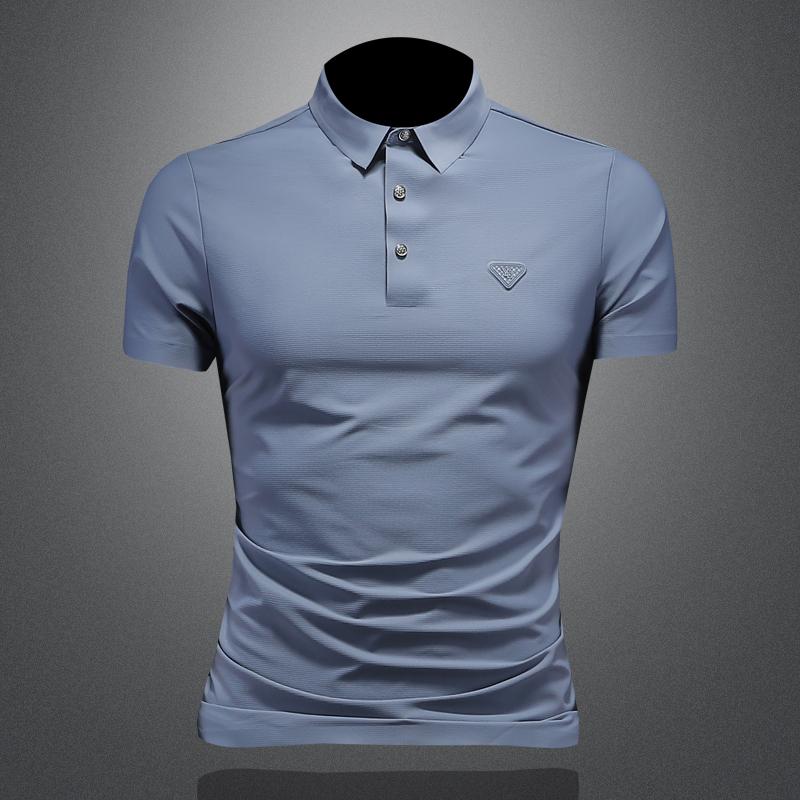 ポロシャツ メンズ 半袖シャツ シームレス 大きいサイズ 薄手 ソフトタッチ 軽量 夏 スリムフィット シンプル カジュアル デイリー スポーツ ゴルフ レジャー リゾート 休日