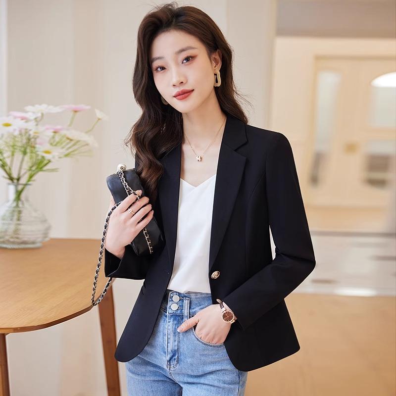 レディース スーツジャケット 入学式 ママ 春秋 ハイエンド カジュアル ショート トップ 夏 薄手 スタ..