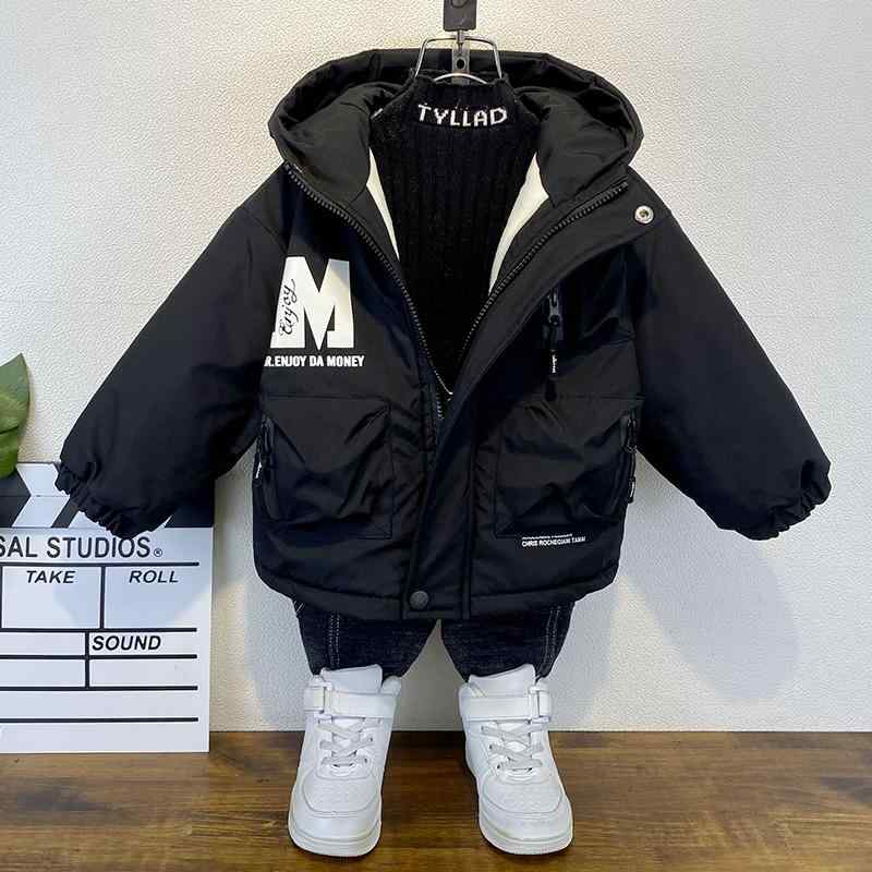 男の子 秋冬 フリースジャケット 子供 冬 厚手 綿 コート ベビー パイ ジャケット 綿コート 韓国 キッズ フード付き 暖かい