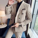 メンズ スーツ セット スタイリッシュ ジャケット ブレザー ツーピース ズボン パンツ ロング シャツ ベスト スリム 洗練 大人 男性 おしゃれ ビジネス ...