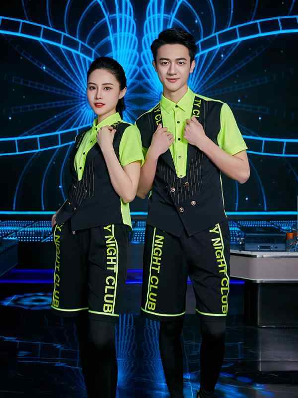 飲食店 ウェイター ユニフォーム 制服 作業着 おしゃれ ファッション 夏 バー 半袖 ケータリング バーベキュー ショップ セット 大きいサイズ ポリエステル