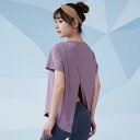 レディース スポーツ フィットネス トレーニング ウェア ジム ファッション 女性用 ヨガ トップス 背中 メッシュ ステッチ 夏 ゆったり 半袖 アウトドア ランニング Tシャツ 通気性