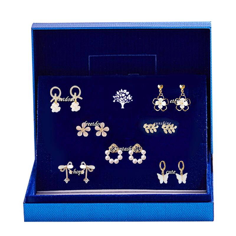 イヤー クリップ セット ノー ホール ピアス ギフトボックス イヤー スタッド タッセルイヤー アクセサリー 耳 骨 耳掛け ギフト 女性 パール