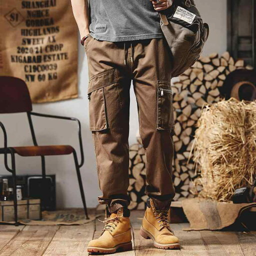 メンズ アウトドア パンツ ボトムス アメリカン レトロ ディープ カーキ 機能 オーバー オール レギンス 弾性 ウエスト 春 カジュアル パンツ ロング ファッション メンズ アウトドア パンツ ボトムス アメリカン レトロ ディープ カーキ 機能 オーバー オール レギンス 弾性 ウエスト 春 カジュアル パンツ ロング ファッション