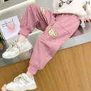 子供服 ジャージ スウェット ロングパンツ カジュアルパンツ スポーツウェア アウトドア レジャー キュート 女の子 春秋