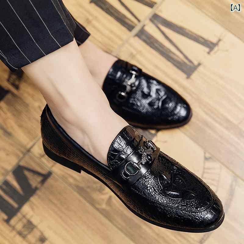 メンズ 紳士靴 ローファー ポインテッドトゥ レザー ホースビット 黒 キャメル ソフト スリッポン 夏 ..