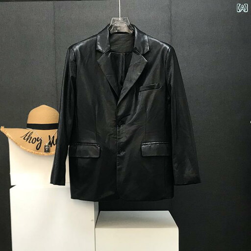 ジャケット 上着 メンズ おしゃれ ファッション ハイエンド PUレザー カジュアル 長袖 ブラック レトロ トップス モダン ラグジュアリー アーバン ユニーク ジャケット 上着 メンズ おしゃれ ファッション ハイエンド PUレザー カジュアル 長袖 ブラック レトロ トップス モダン ラグジュアリー アーバン ユニーク