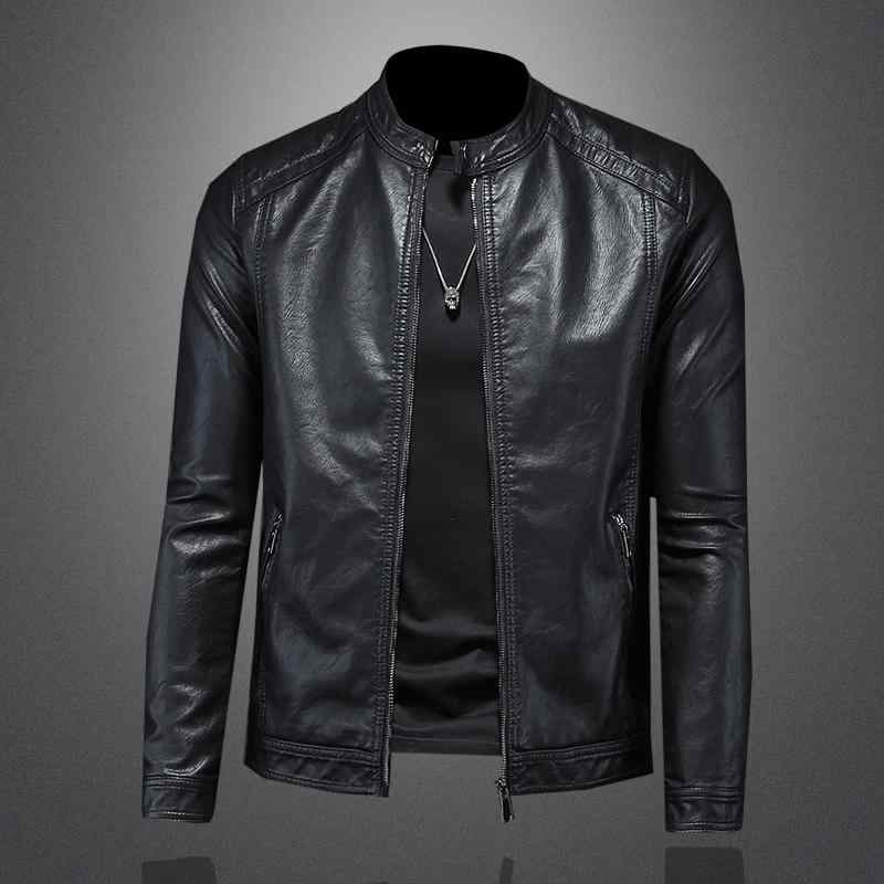 レザージャケット コート アウター メンズ おしゃれ ファッション ソフトレザー 春 大きいサイズ レトロ スタンドカラー カジュアル PU バイカー 高級感