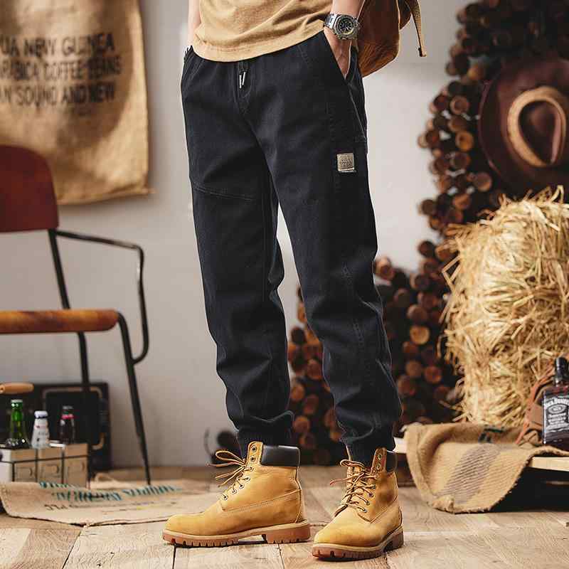 メンズ アメリカン レトロ オーバー オール 春 大きいサイズ 伸縮性 ゆったり ストレート 春秋 カジュアル ロング パンツ ファッション