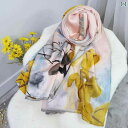 レディース スカーフ おしゃれ チャイナ風 スカーフ 二重層 厚手 インク 春秋 ショール ギフト 幅 65cm 長さ 198cm