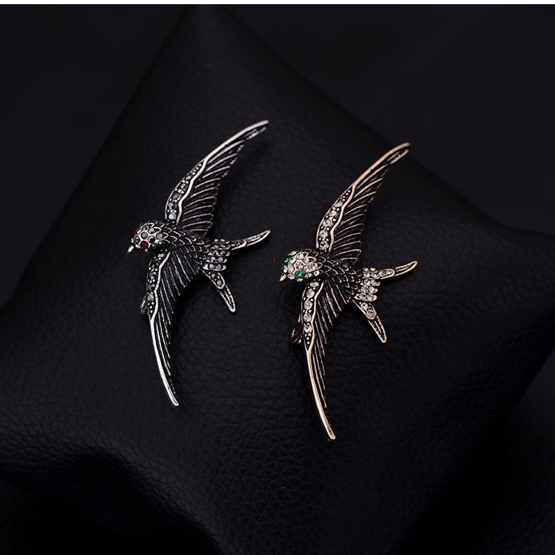 ブローチ レディース 卒業式 入学式 セレモニー メンズ 紳士用 アクセサリー ピン バッジ コサージュ ペンダント かわいい おしゃれ モチーフ 韓国 鳥