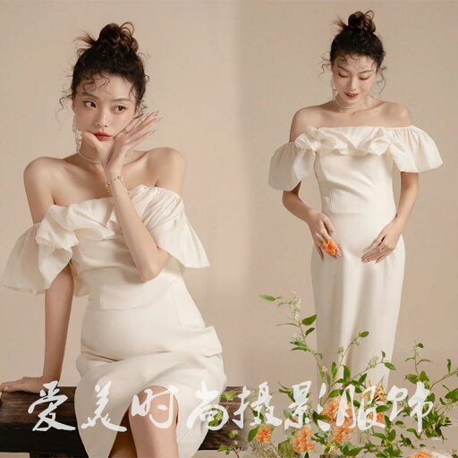 マタニティ おしゃれ フォト 衣装 妊婦 写真 スタジオ ハイエンド ホワイト チューブトップ ドレス 撮影 フリーサイズ スカート マタニティ おしゃれ フォト 衣装 妊婦 写真 スタジオ ハイエンド ホワイト チューブトップ ドレス 撮影 フリーサイズ スカート